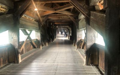 Längste gedeckte Holzbrücke Europas